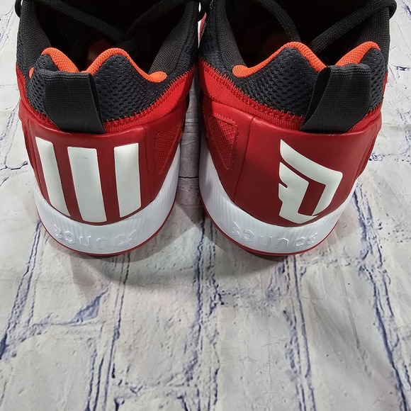 Adidas MENS 9 Dame Certified 2.0 Basketball Shoes Scarlet White Carbon IE9343 - Picture 9 of 10